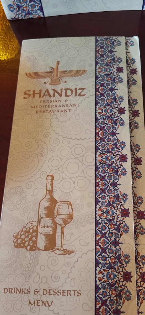 Menu Shandiz-1
